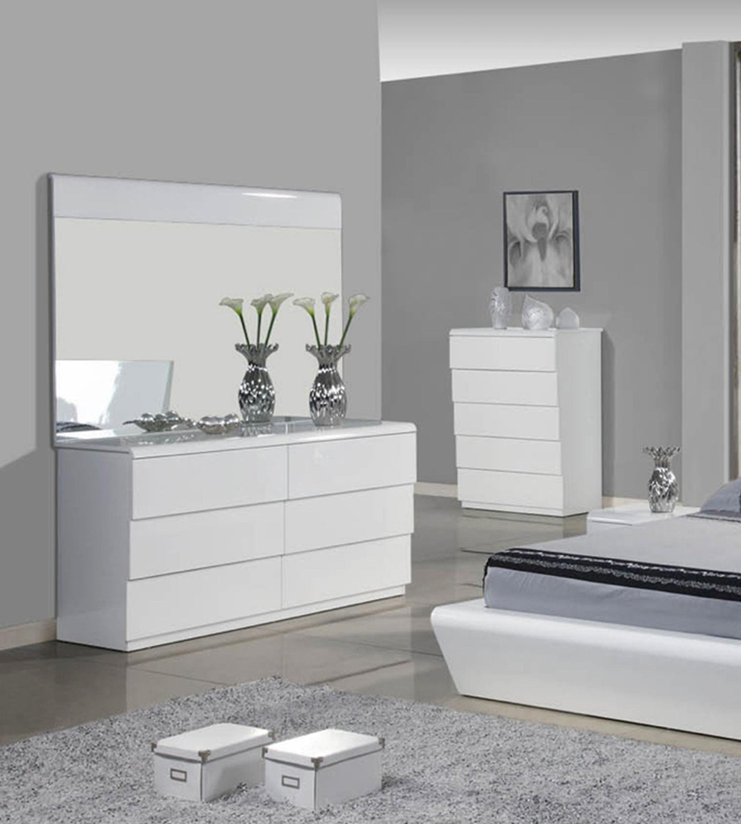 Nelly Mirror - White