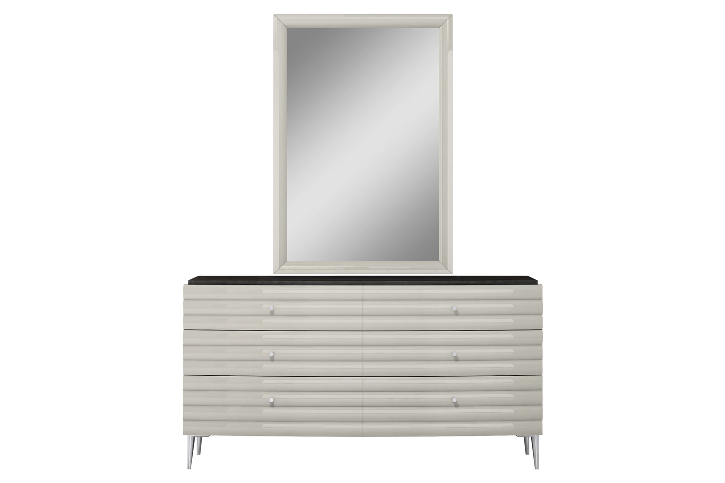 Pino Mirror - Light Grey