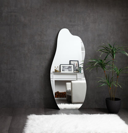 Jemma Gold Stainless Steel Floor Mirror