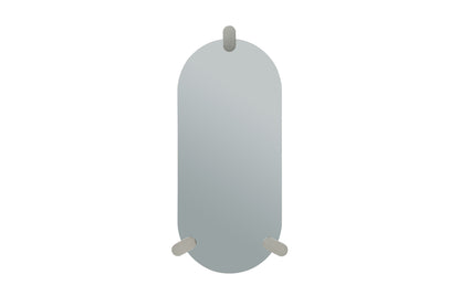 Anaconda Oval Mirror - Silver/Nickel
