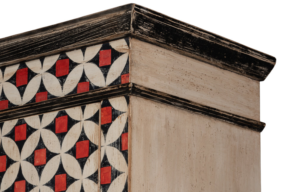 Marrakesh Red Painted Cabinet