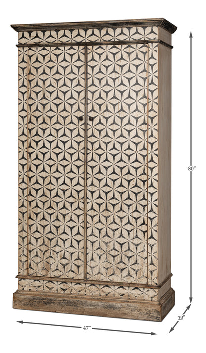 Marrakesh Black Painted Cabinet