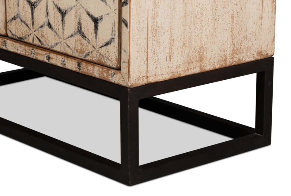 Marrakesh Black Painted Sideboard