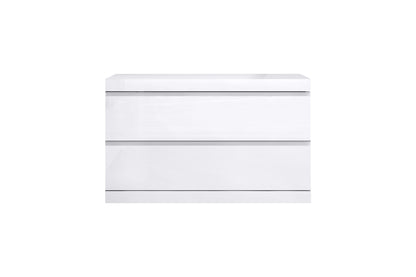 Anna Large Nightstand - High Gloss White