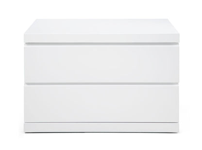 Anna Large Nightstand - High Gloss White