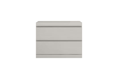 Anna Small Nightstand - High Gloss Grey