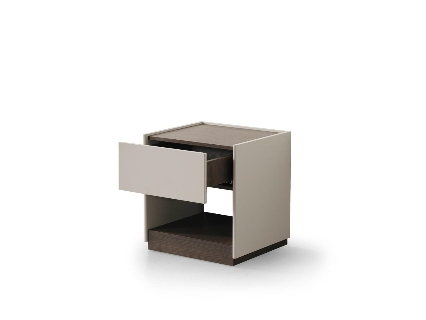 Raphael Nightstand, Matte Light Gray
