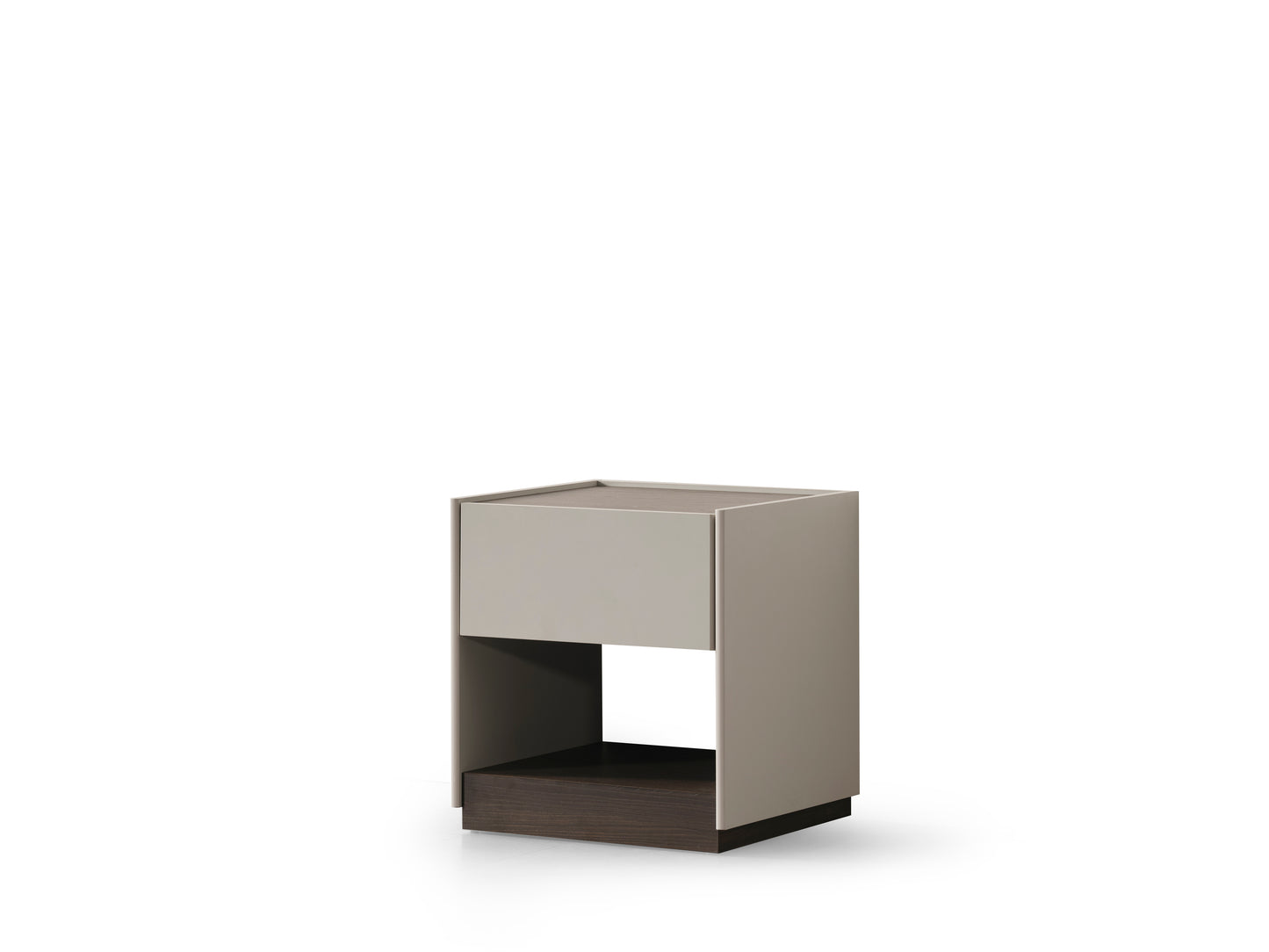 Raphael Nightstand, Matte Light Gray