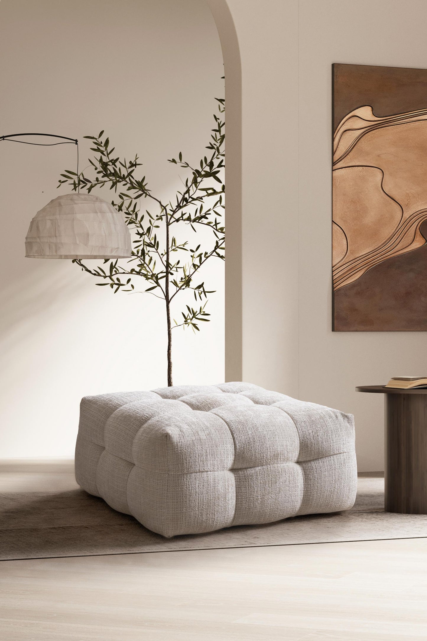 Cloud Ottoman - Beige