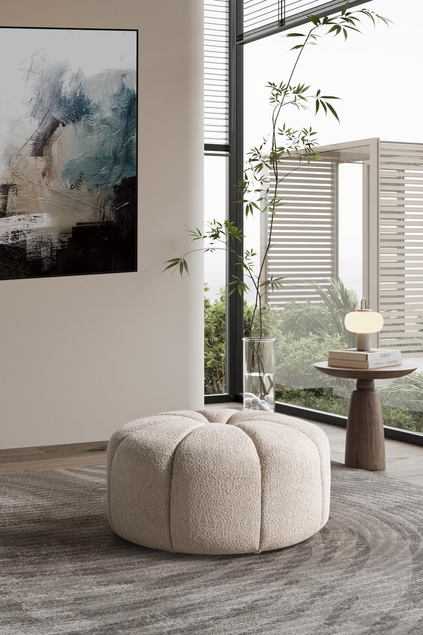 Lune Ottoman - Taupe