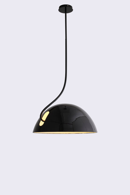 Bryce Contemporary Pendant Lamp - Matte Black Aluminum