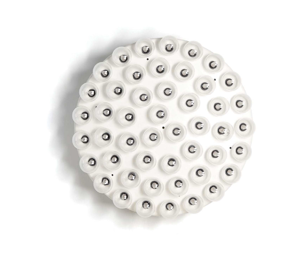 Ruby Modern Pendant Lamp - White Metal with Glass Bulbs