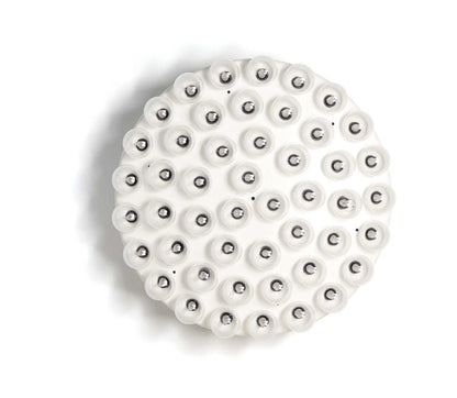 Ruby Modern Pendant Lamp - White Metal with Glass Bulbs