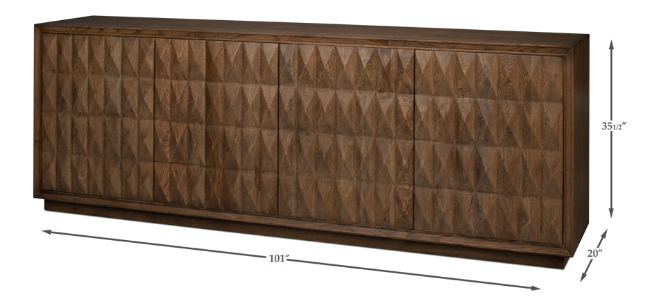 Prism 4-Door Credenza