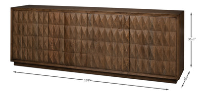 Prism 4-Door Credenza