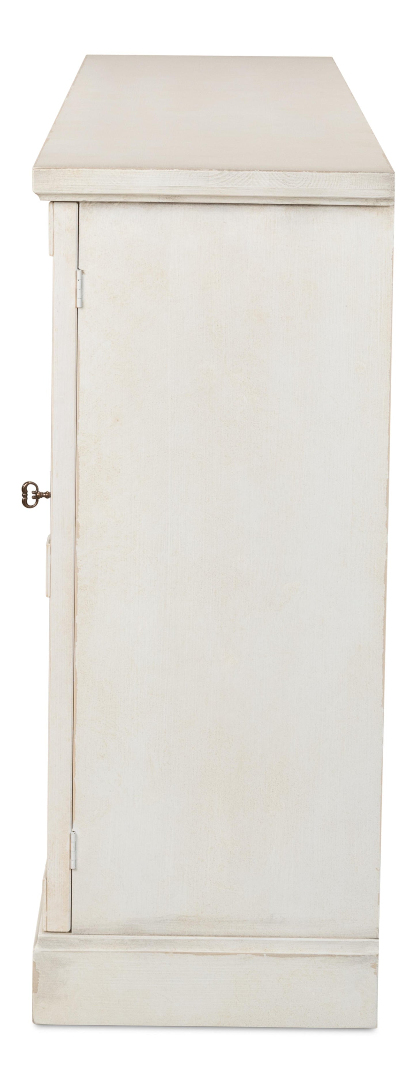 Lionisio Buffet 75" Stucco White - Wood Doors