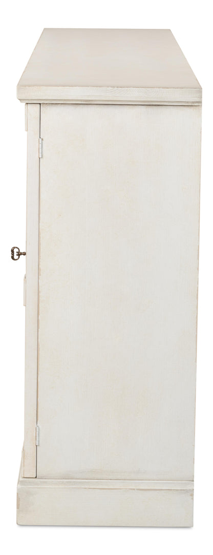 Lionisio Buffet 75" Stucco White - Wood Doors