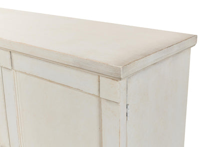 Lionisio Buffet 75" Stucco White - Wood Doors