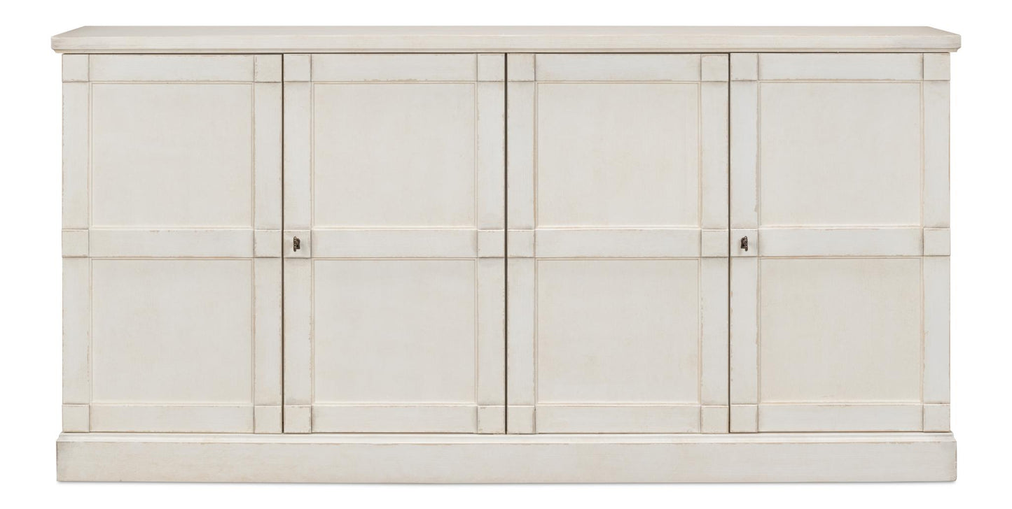 Lionisio Buffet 75" Stucco White - Wood Doors