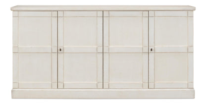 Lionisio Buffet 75" Stucco White - Wood Doors