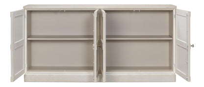 Lionisio Buffet 75" Stucco White - Wood Doors