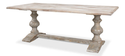 Lionisio Trestle Table, Grey Oak