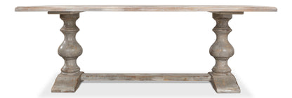 Lionisio Trestle Table, Grey Oak