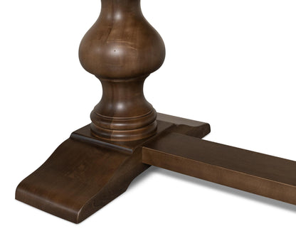 Lionisio Trestle Table, Driftwood Finish