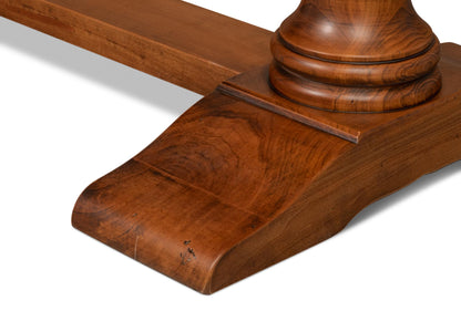 Lionisio Trestle Table, Noce Antica