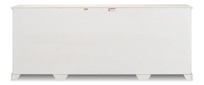 Crested Wall Cabinet,White/White Finish
