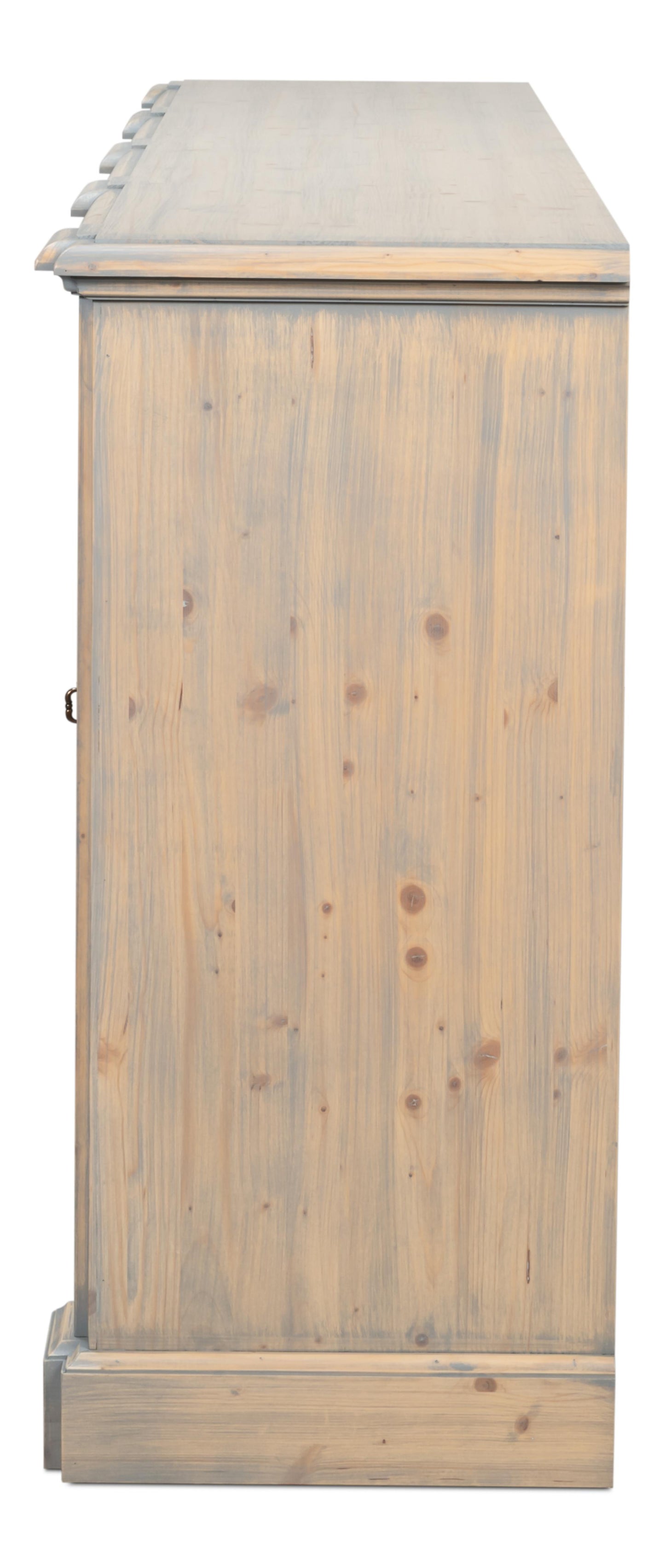 Crested Wall Cabinet,Carmine Legno Tran