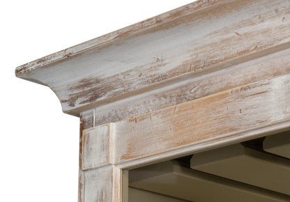 Center Media Unit & Hutch, Disrupted Wht