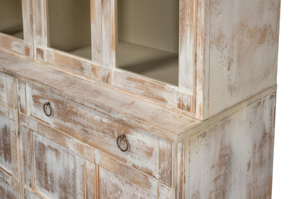 Center Media Unit & Hutch, Disrupted Wht