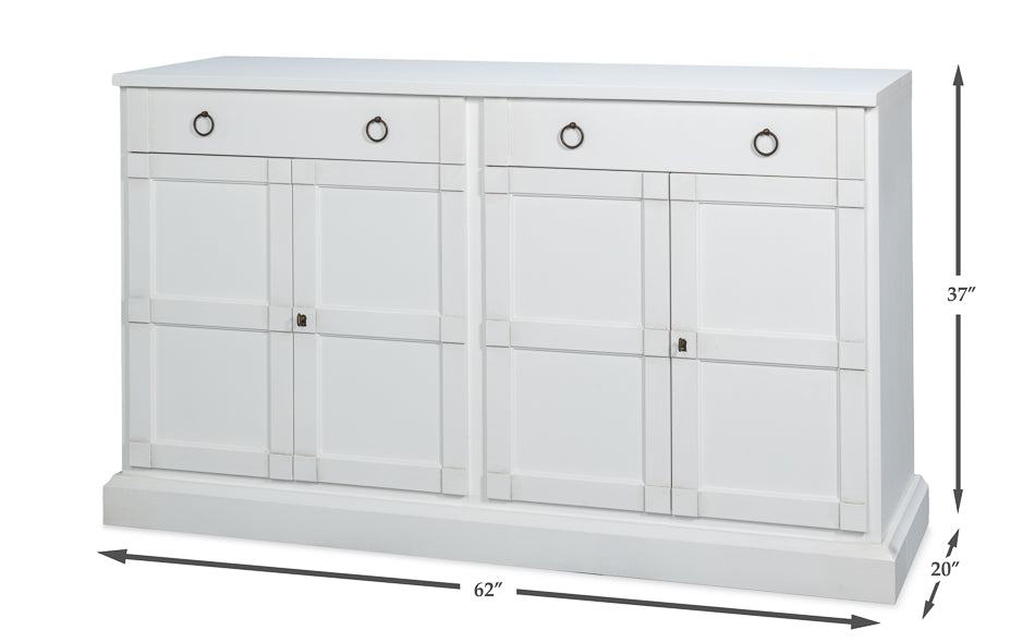 Center Media Base Cortina White