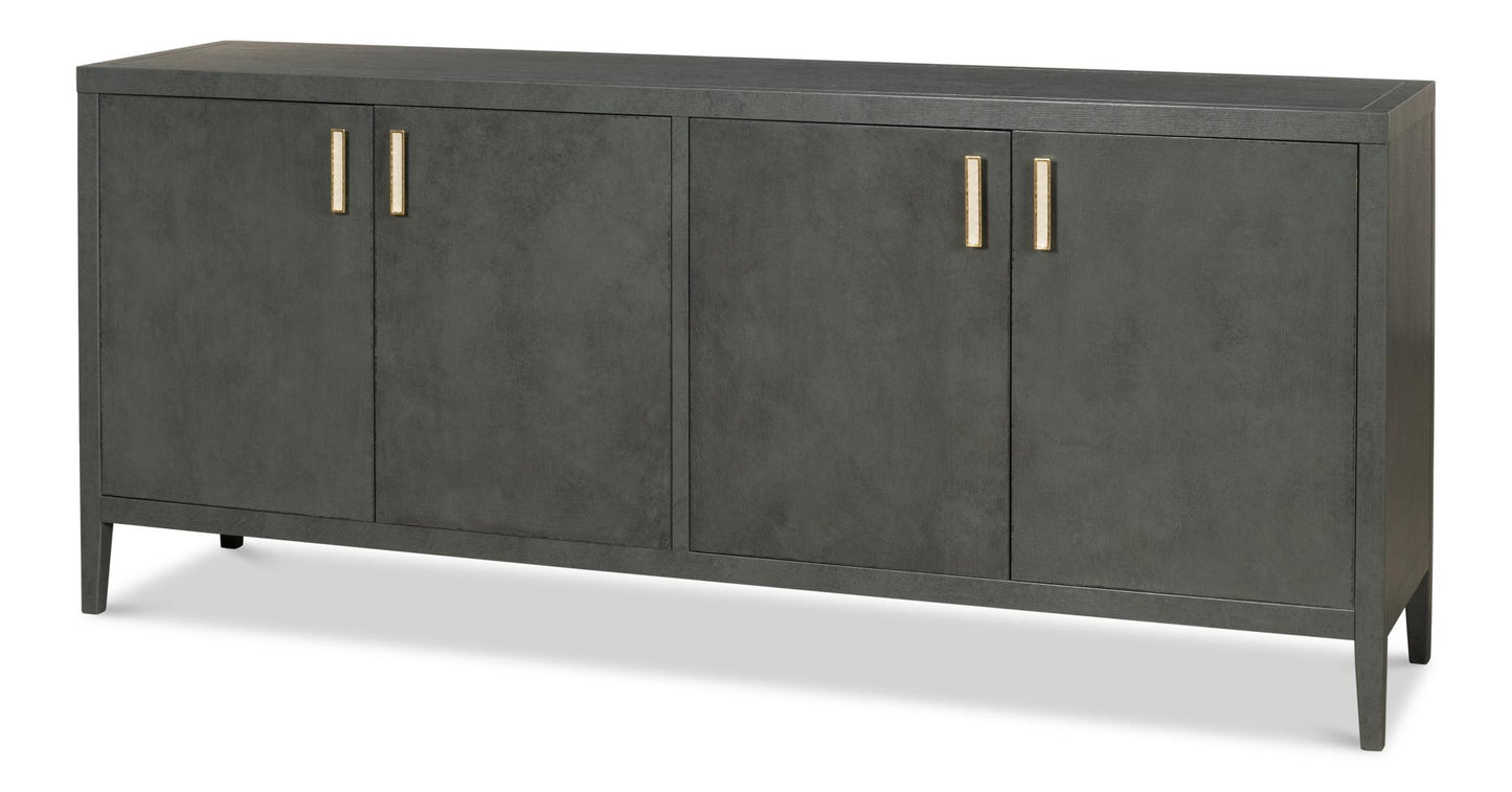 Blanco 4 Door Buffet, Stone Grey