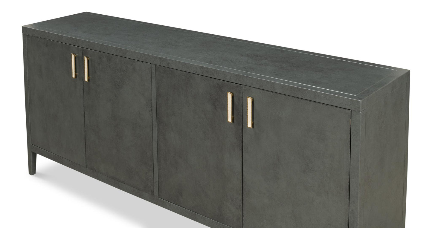 Blanco 4 Door Buffet, Stone Grey
