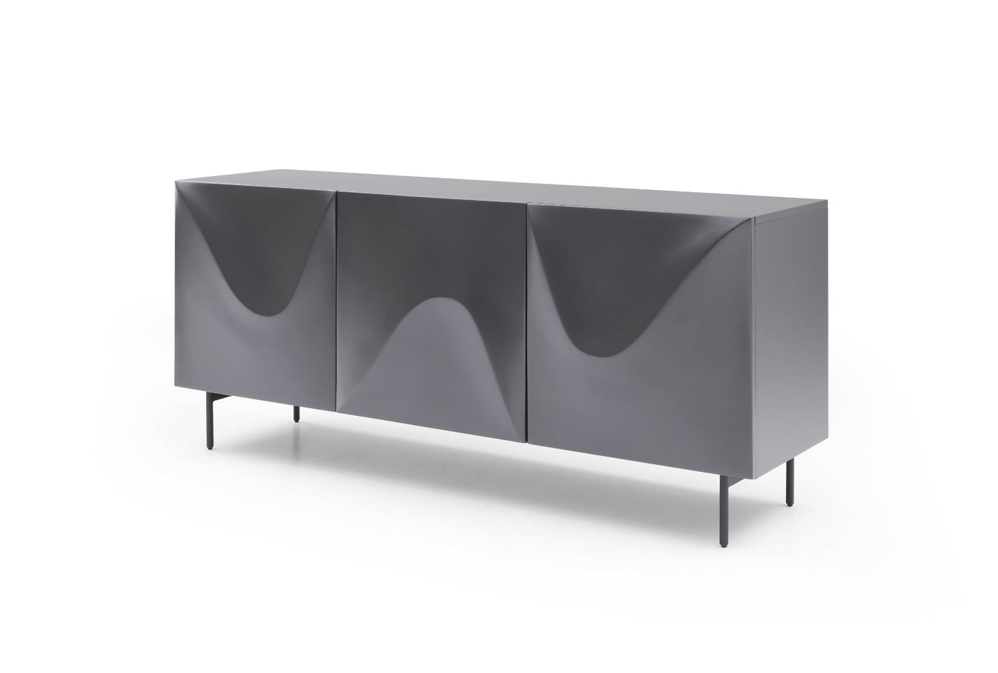 Kaya Buffet - High Gloss Dark Grey