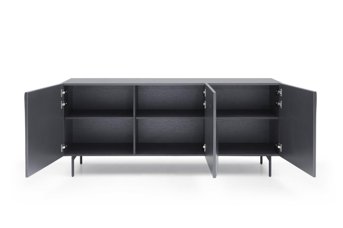 Kaya Buffet - High Gloss Dark Grey