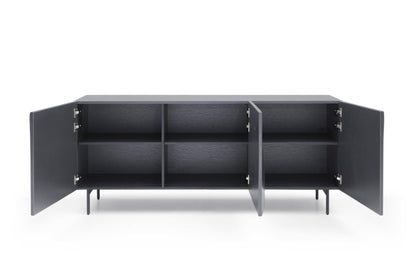 Kaya Buffet - High Gloss Dark Grey