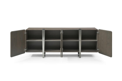 Elena Buffet in Light Grey Ash Veneer