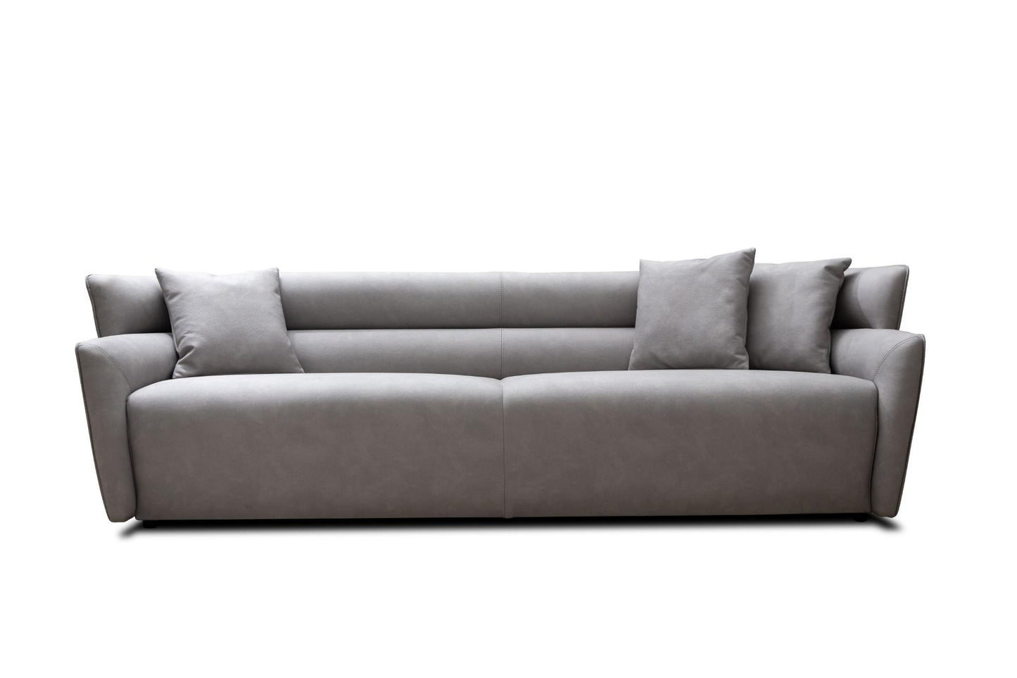 Boss Grey Nubuck Leather Sofa