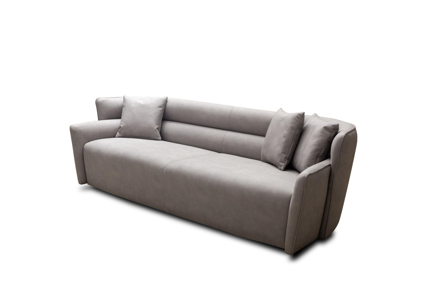 Boss Grey Nubuck Leather Sofa