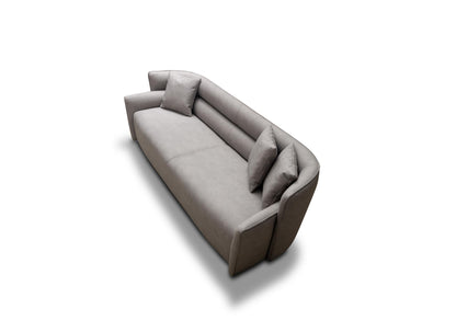 Boss Grey Nubuck Leather Sofa