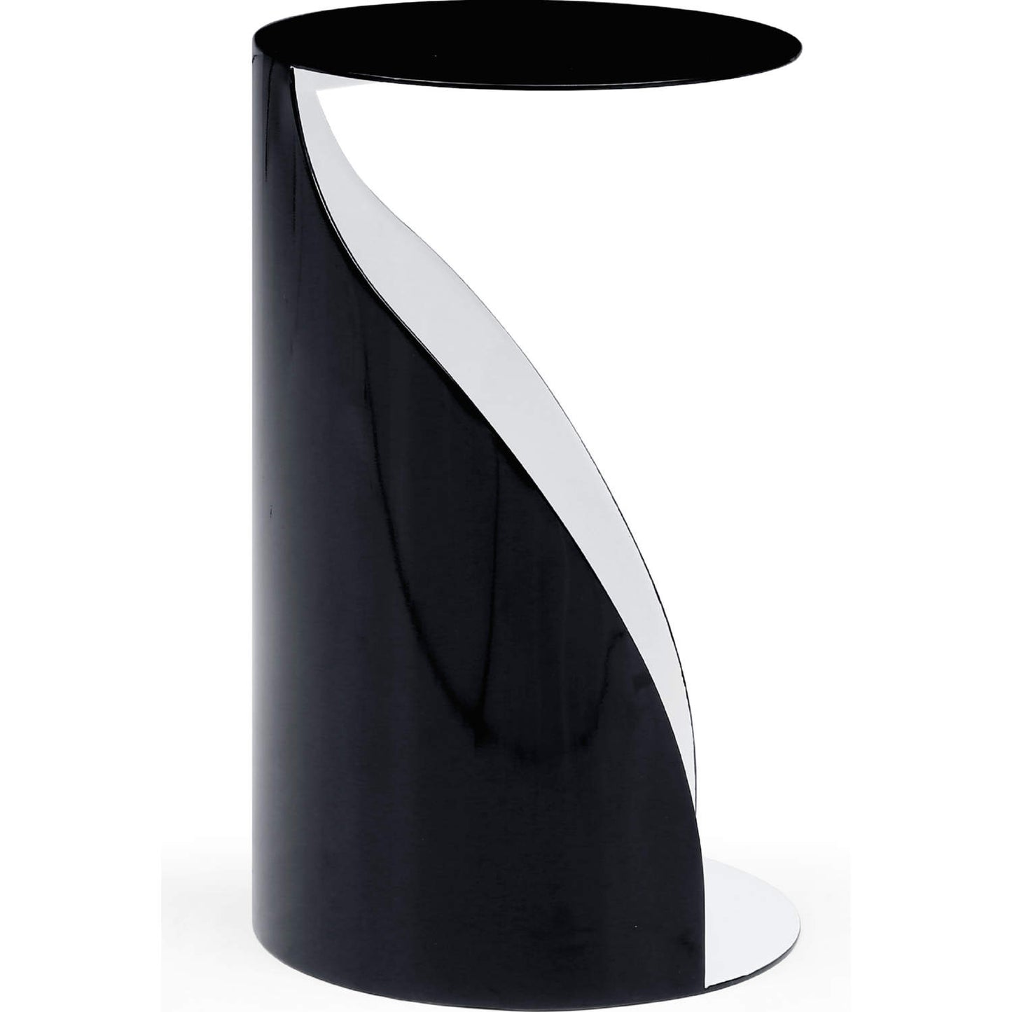 Willie Small Side Table, Gloss Black