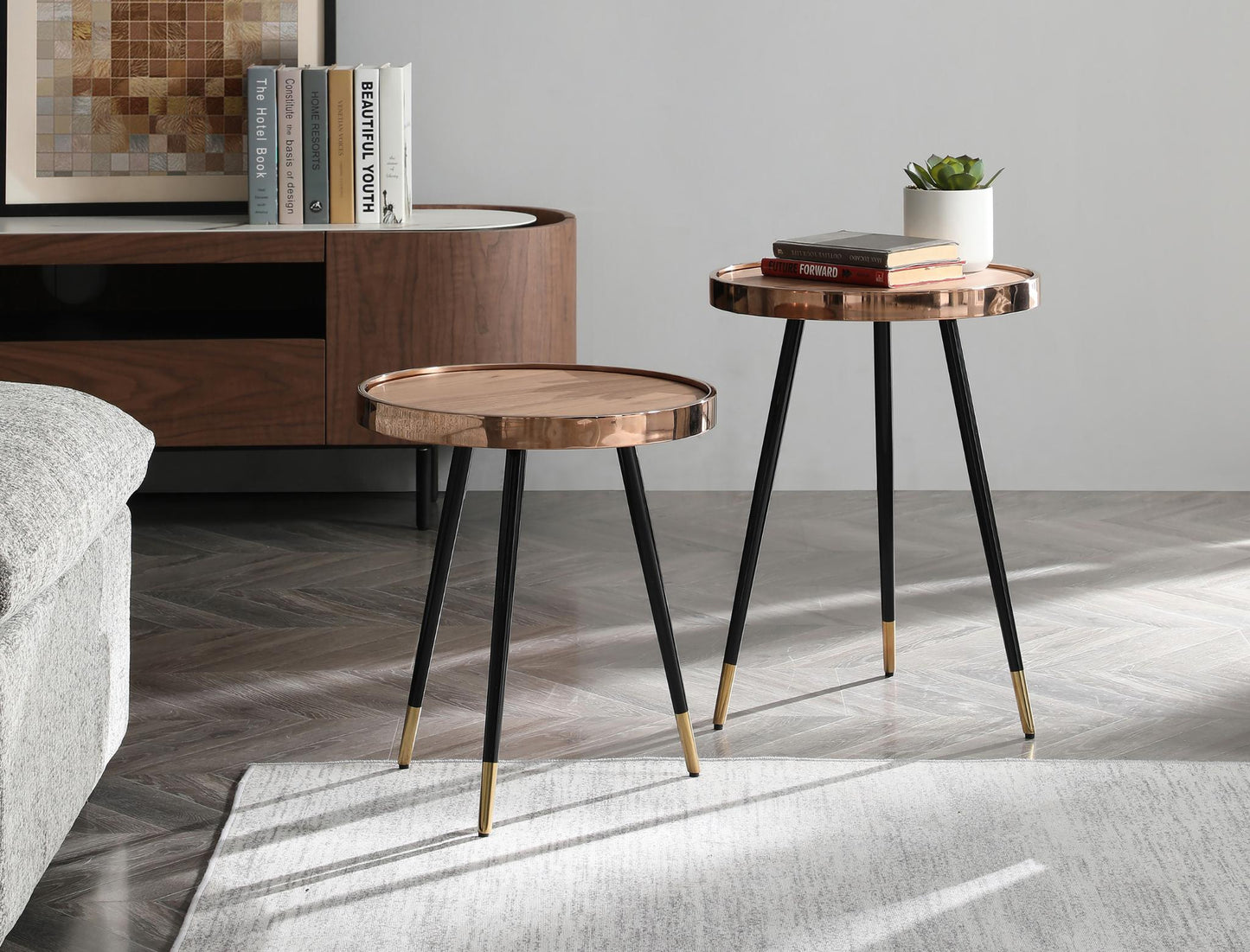 Meli Large Side Table - Walnut