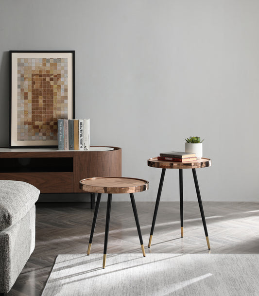 Meli Small Side Table - Walnut