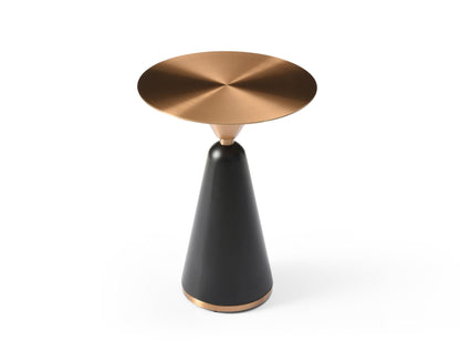 Zora Brushed Brass Side Table