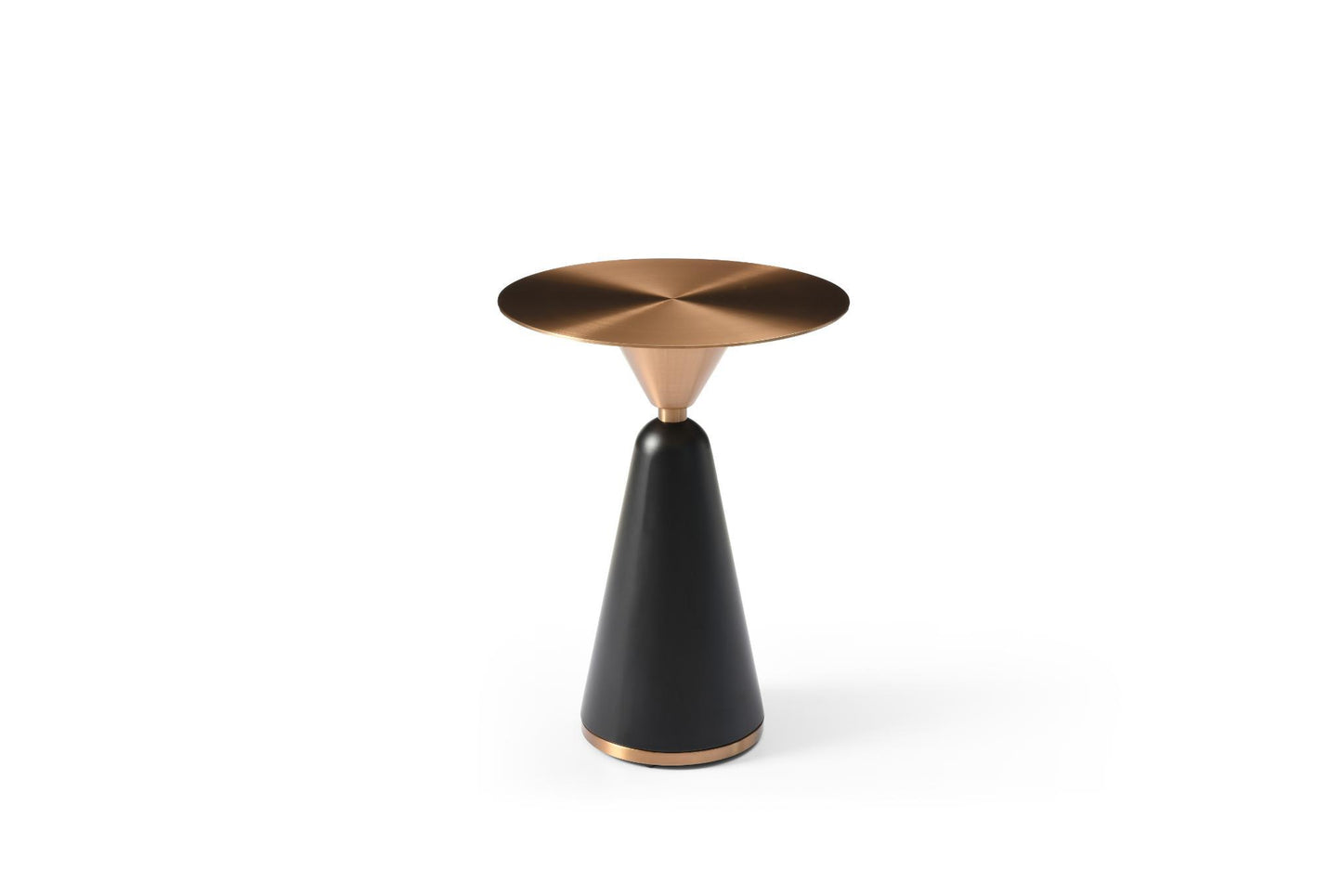 Zora Brushed Brass Side Table