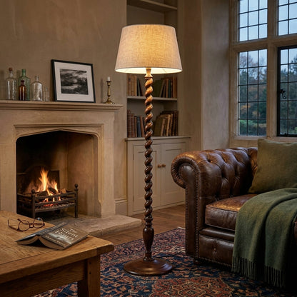 Twist Solid Wood Floor Lamp