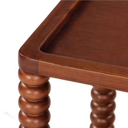 Twist Cane Solid Wood Side Table